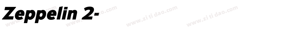 Zeppelin 2字体转换
